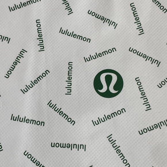 Lululemon shopping tote bag white green Small - Picture 4 of 7